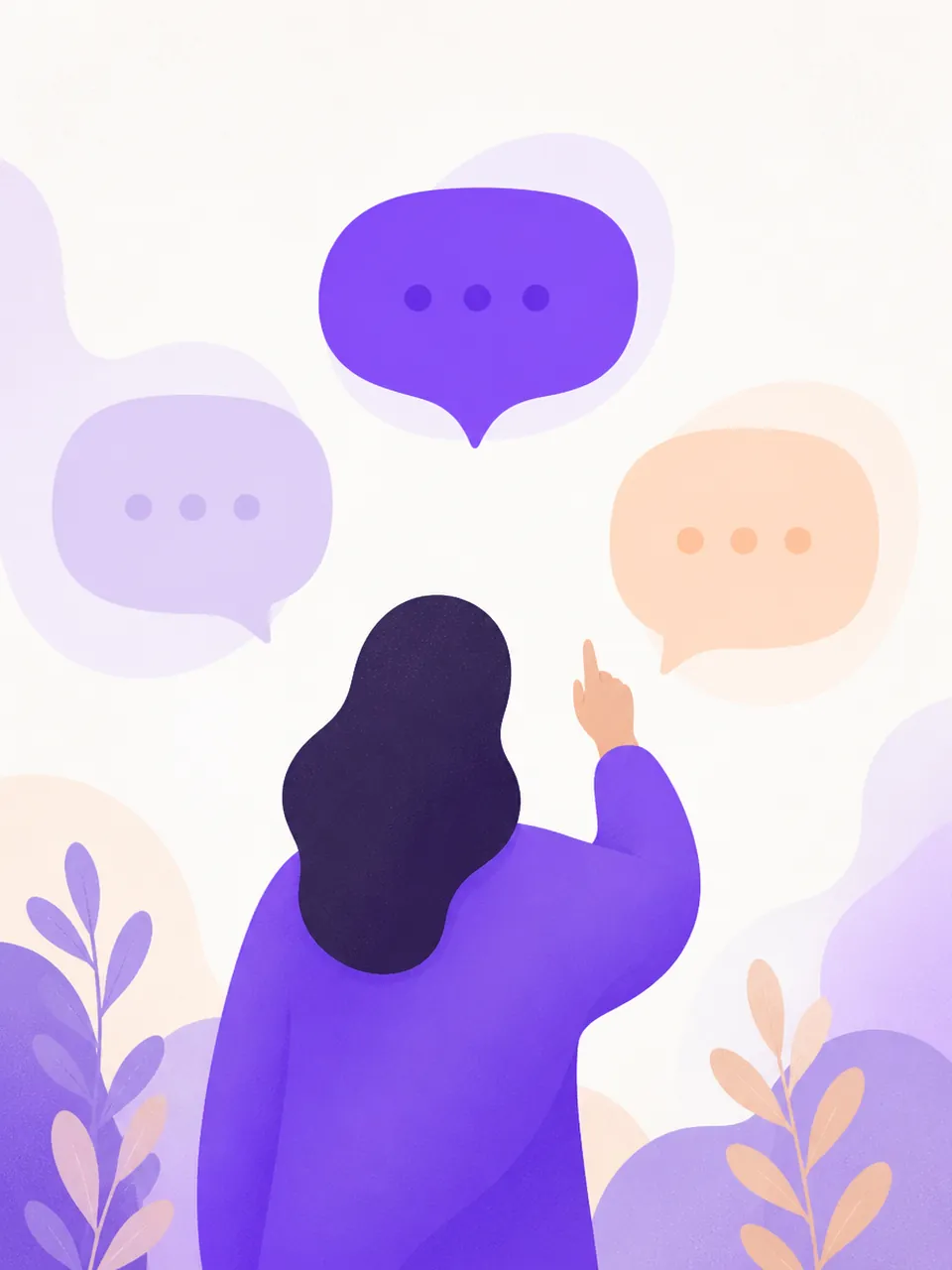 Illustratie: kiezen tussen verschillende AI-companion-apps